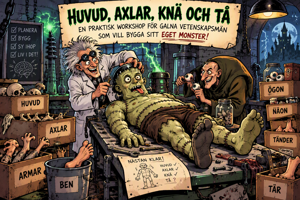 Huvud, axlar, knä och tå
